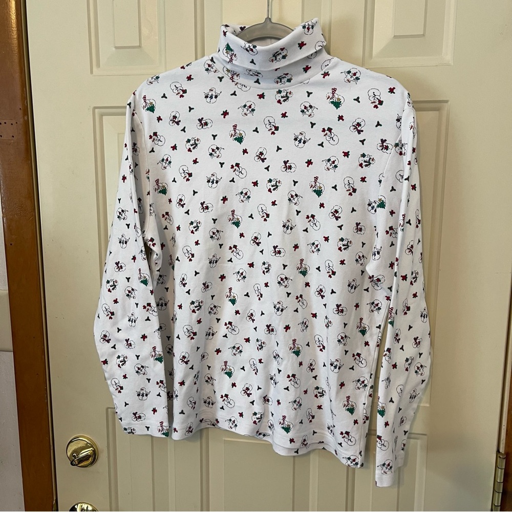 Croft & Barrow Christmas Snowman Turtleneck